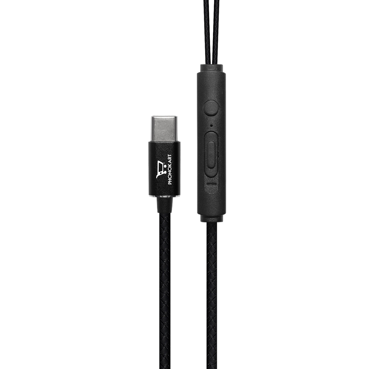 4C Type C Wired Headset With Mic (Black)