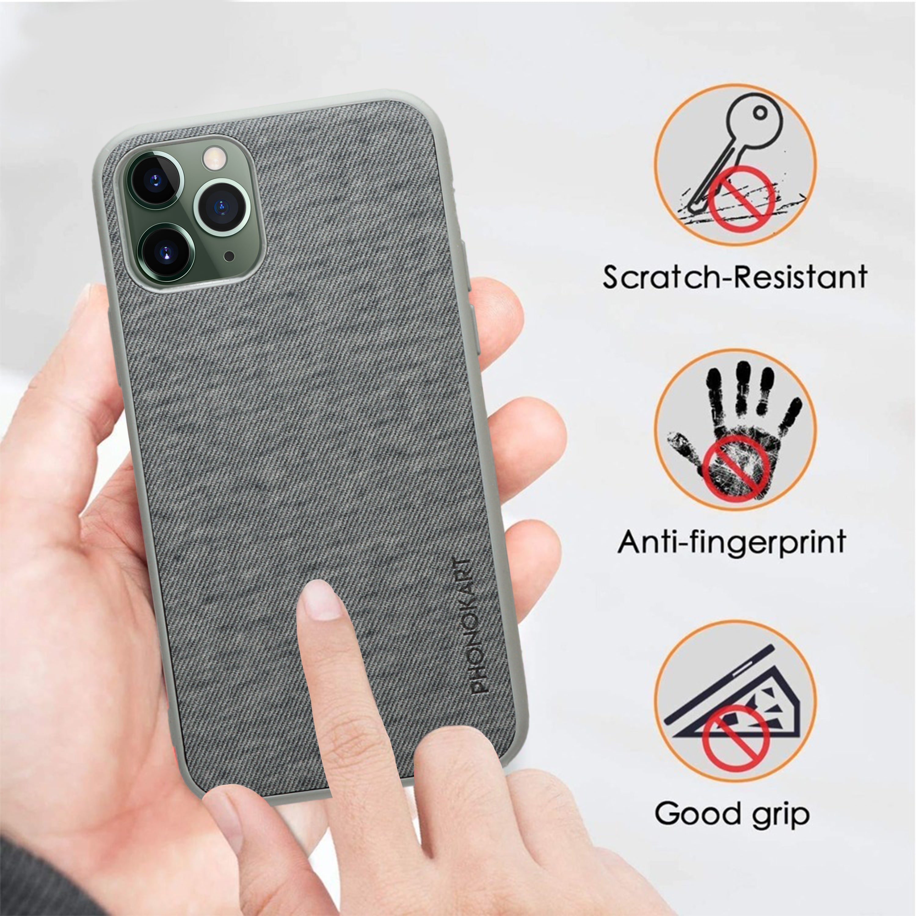 JEANS BACK CASE FOR IPHONE 11 Pro  (Black/Dark Blue/Grey/Light Blue/Red)