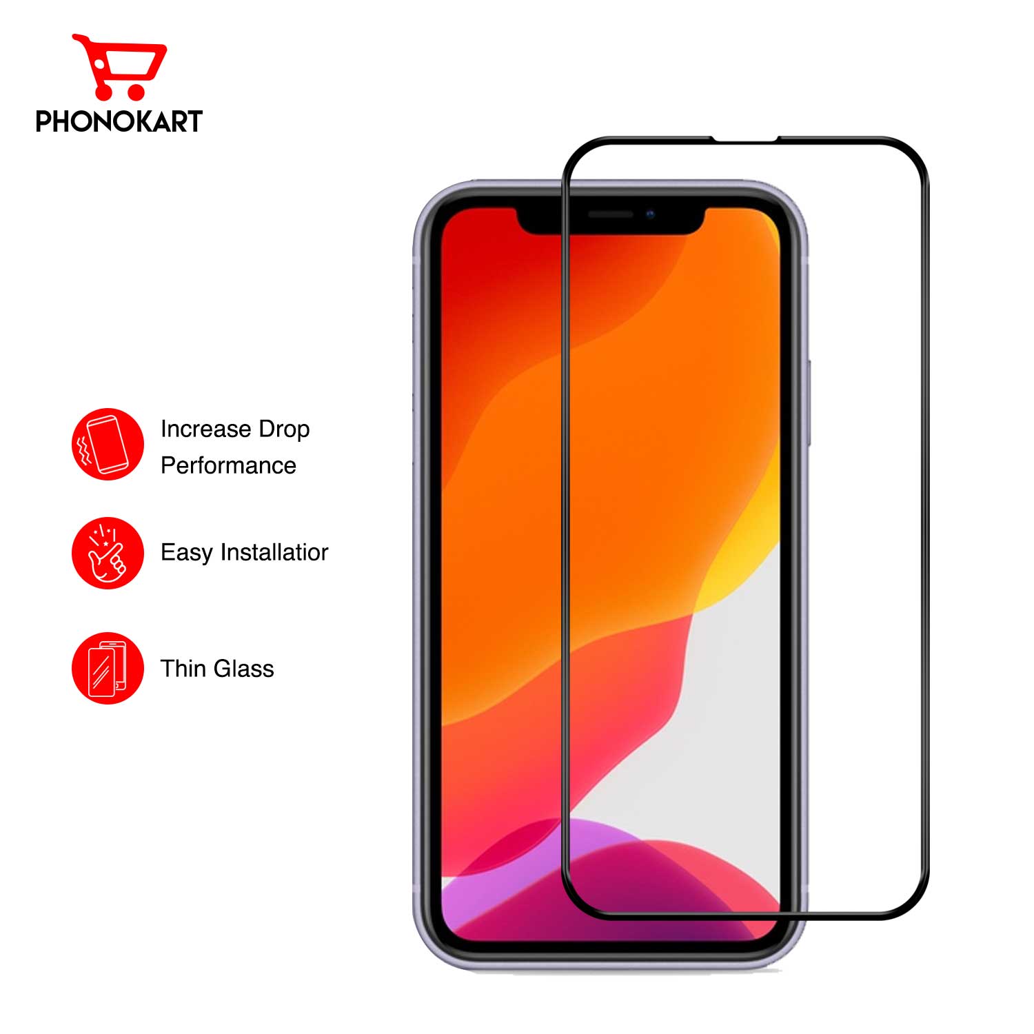3D Tempered Glass for IPHONE 12 PRO MAX (Black)