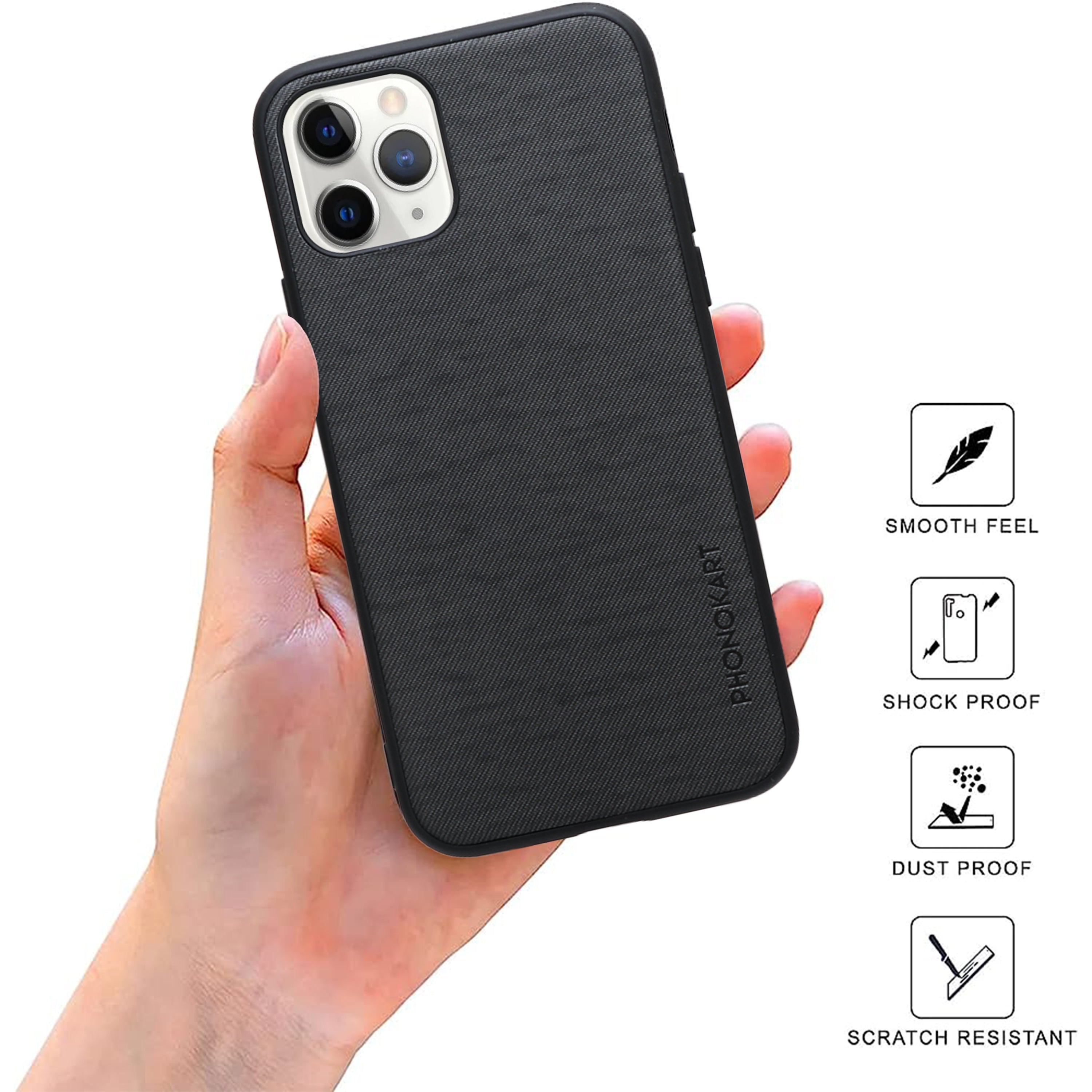 JEANS BACK CASE FOR IPHONE 11 Pro  (Black/Dark Blue/Grey/Light Blue/Red)