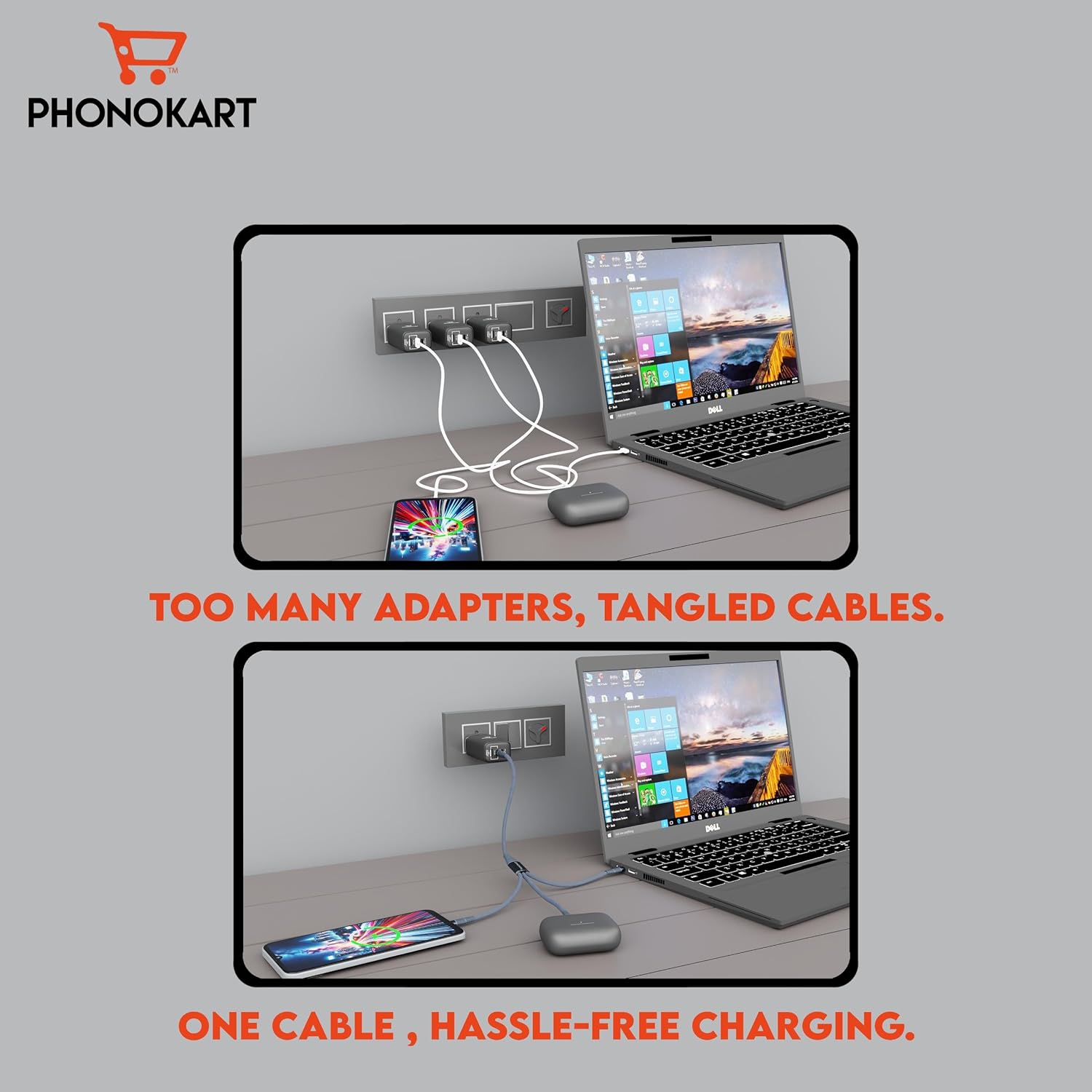 TRIX 3-in-1 Fast Charging Cable