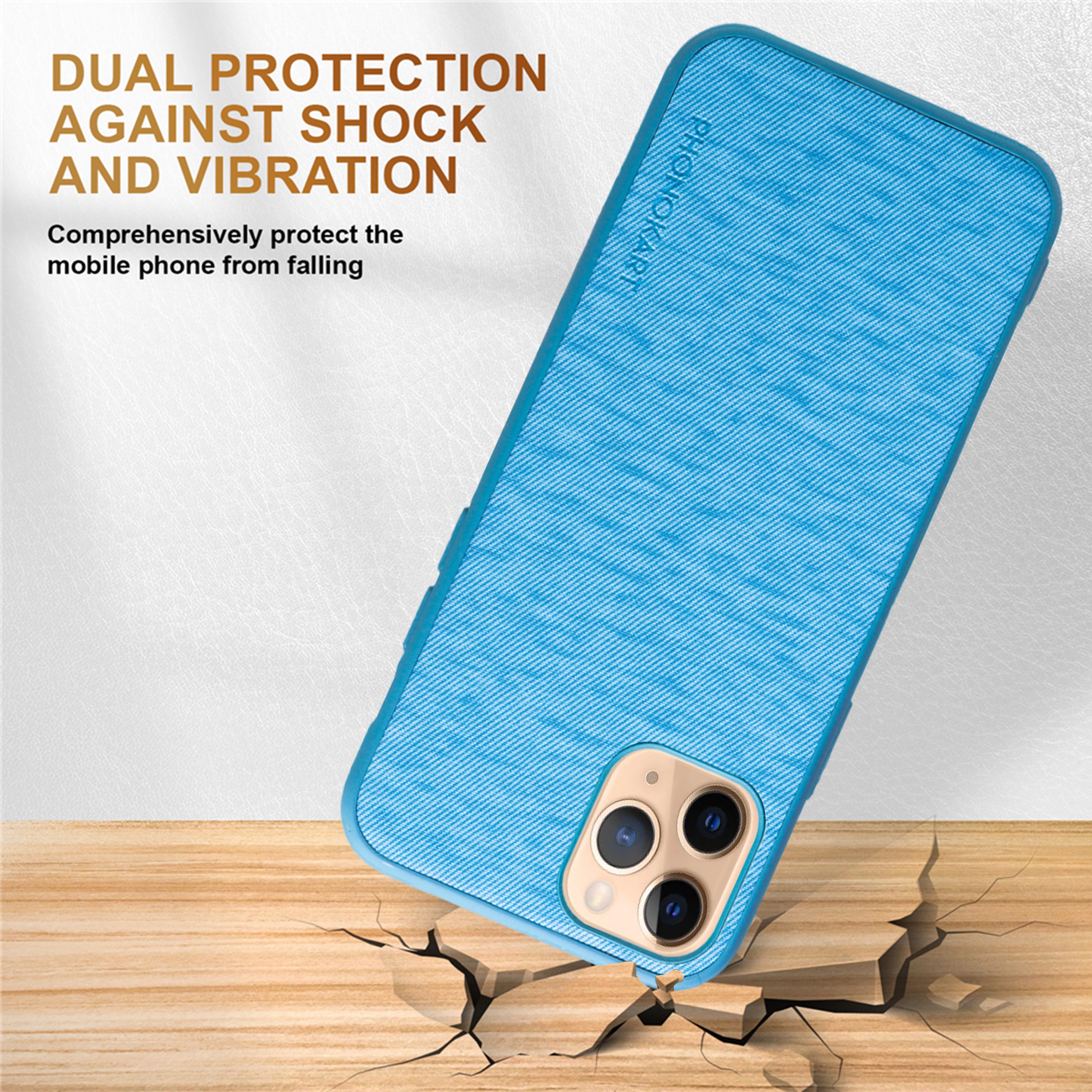 JEANS BACK CASE FOR IPHONE 11 Pro  (Black/Dark Blue/Grey/Light Blue/Red)