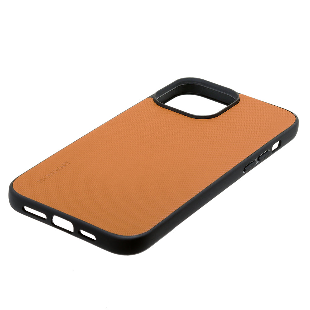 KEVLAR BACK CASE FOR IPHONE 13  (Black/Brown/Green/Red)