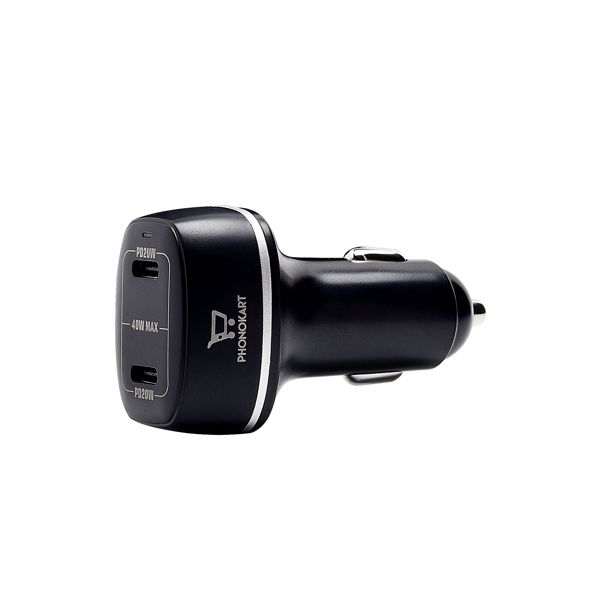 CRETA CAR CHARGER (40W) TYPE C ADAPTER (BLACK)