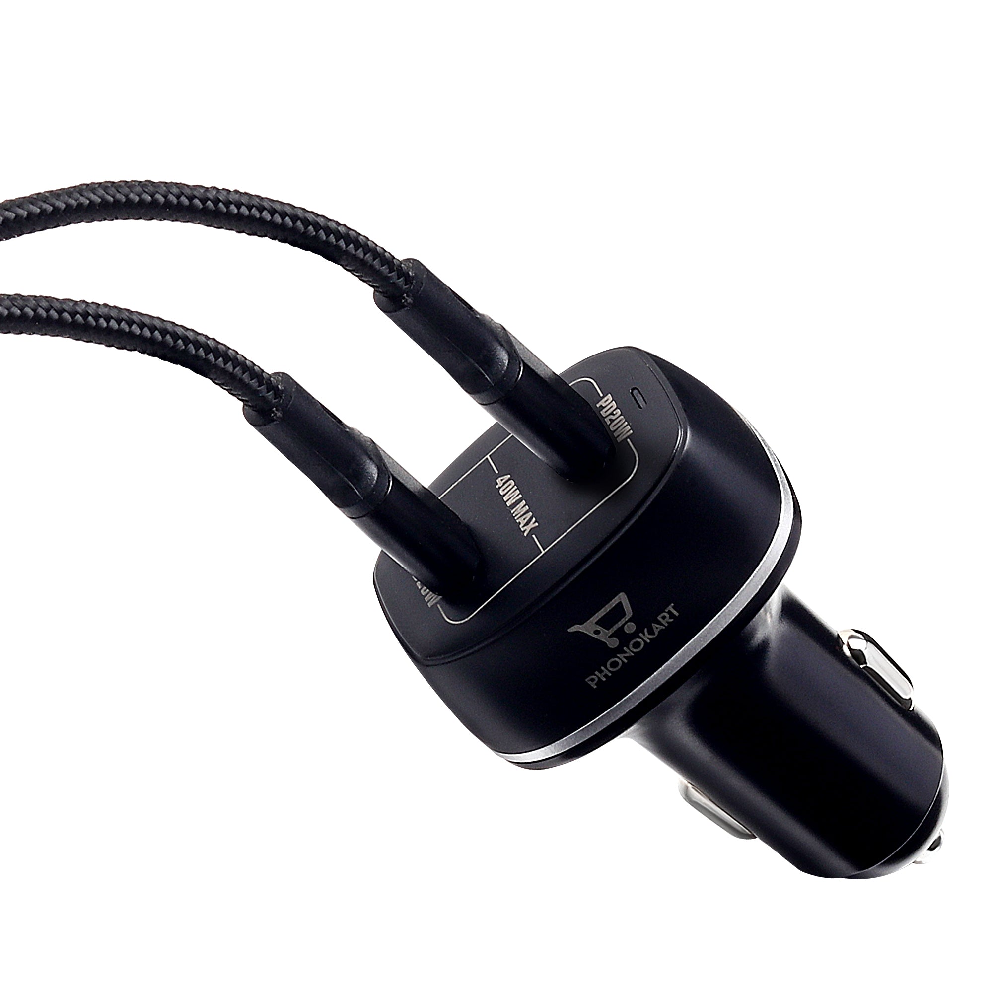 CRETA CAR CHARGER (40W) TYPE C ADAPTER (BLACK)