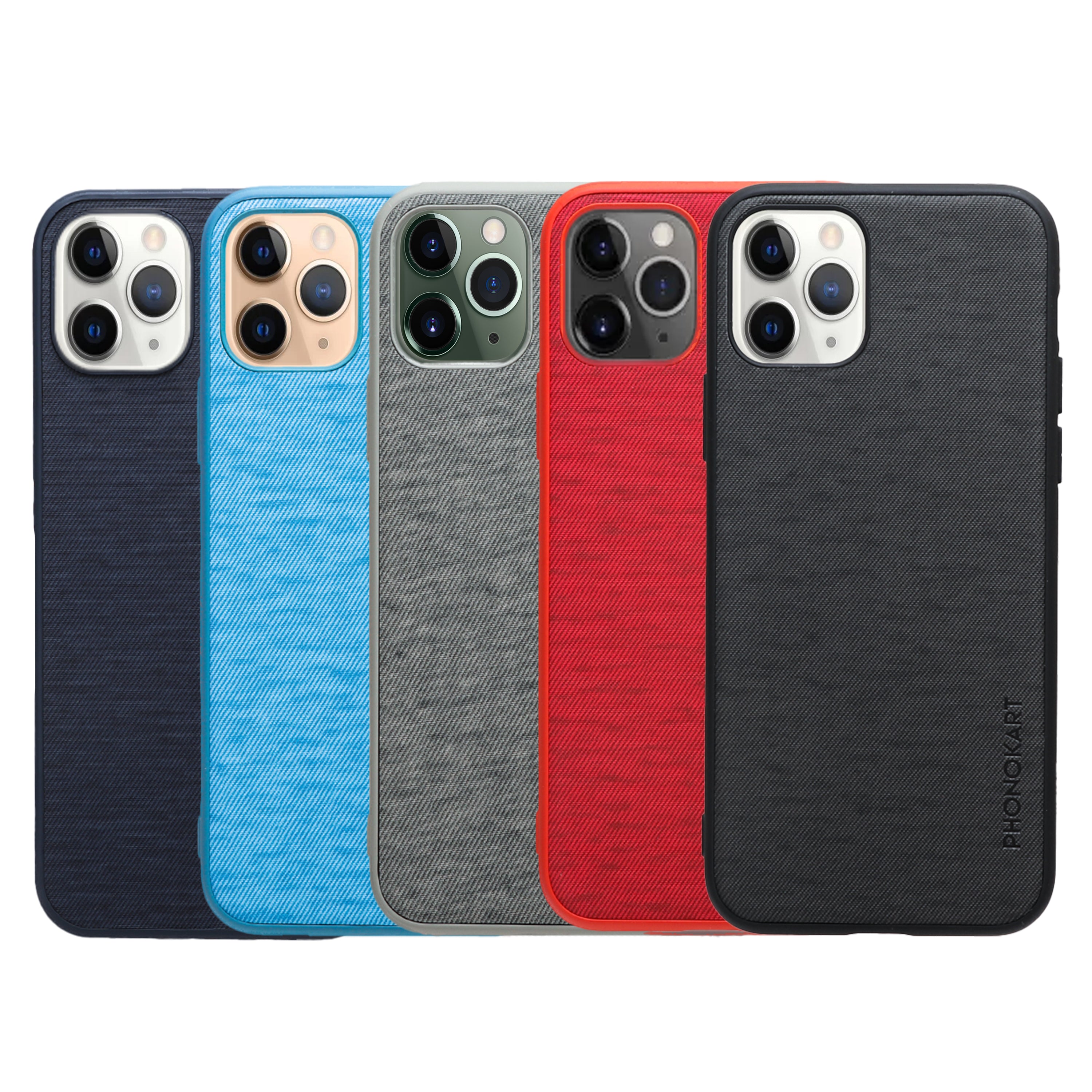 JEANS BACK CASE FOR IPHONE 11 Pro  (Black/Dark Blue/Grey/Light Blue/Red)