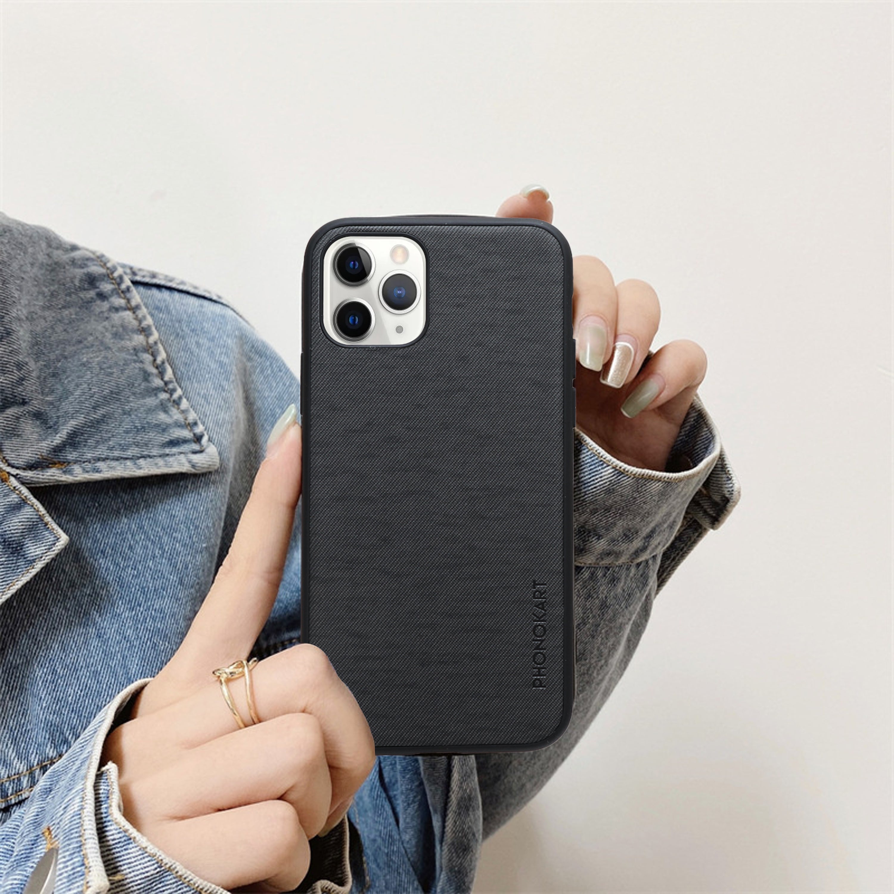 JEANS BACK CASE FOR IPHONE 11 Pro  (Black/Dark Blue/Grey/Light Blue/Red)