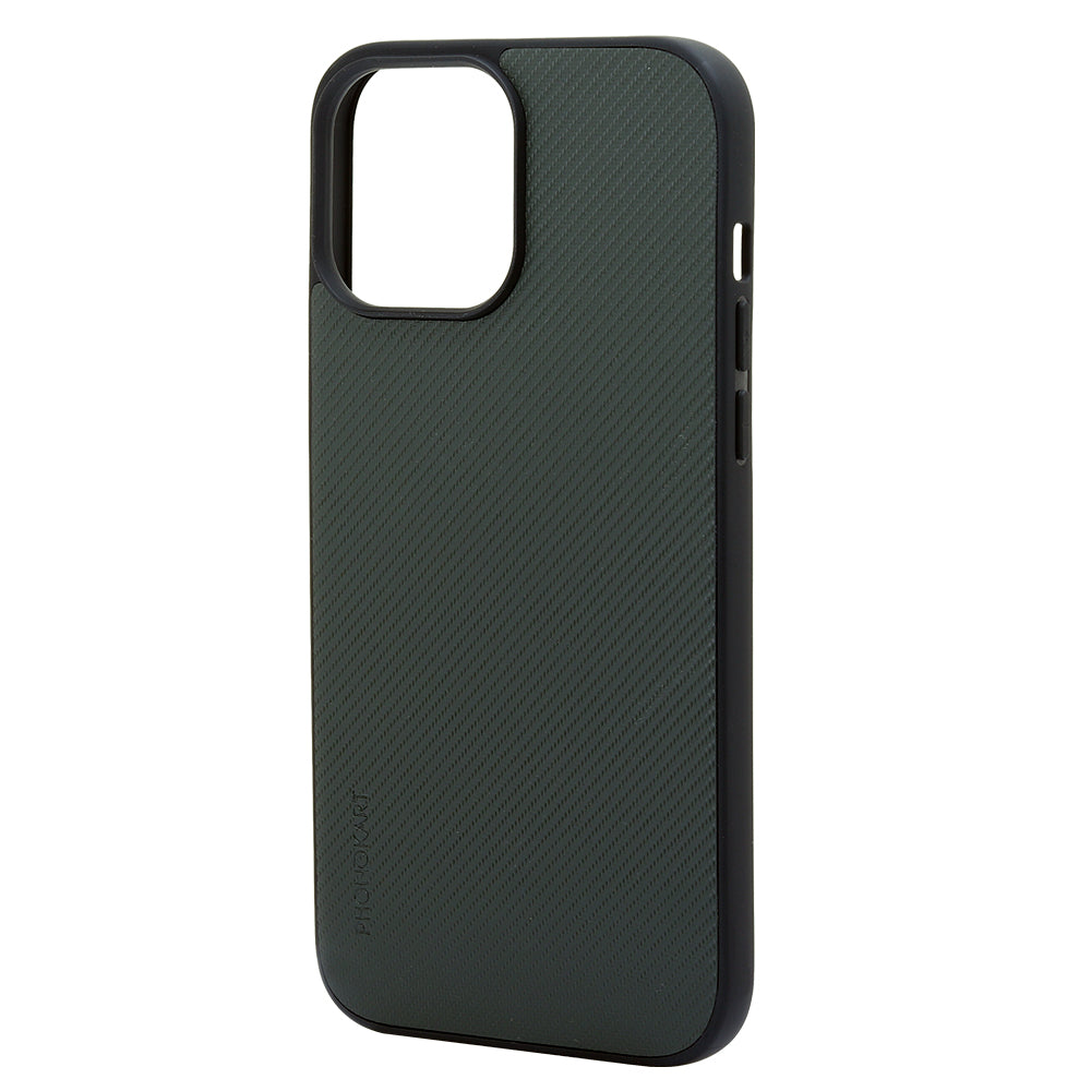 KEVLAR BACK CASE FOR IPHONE 13  (Black/Brown/Green/Red)