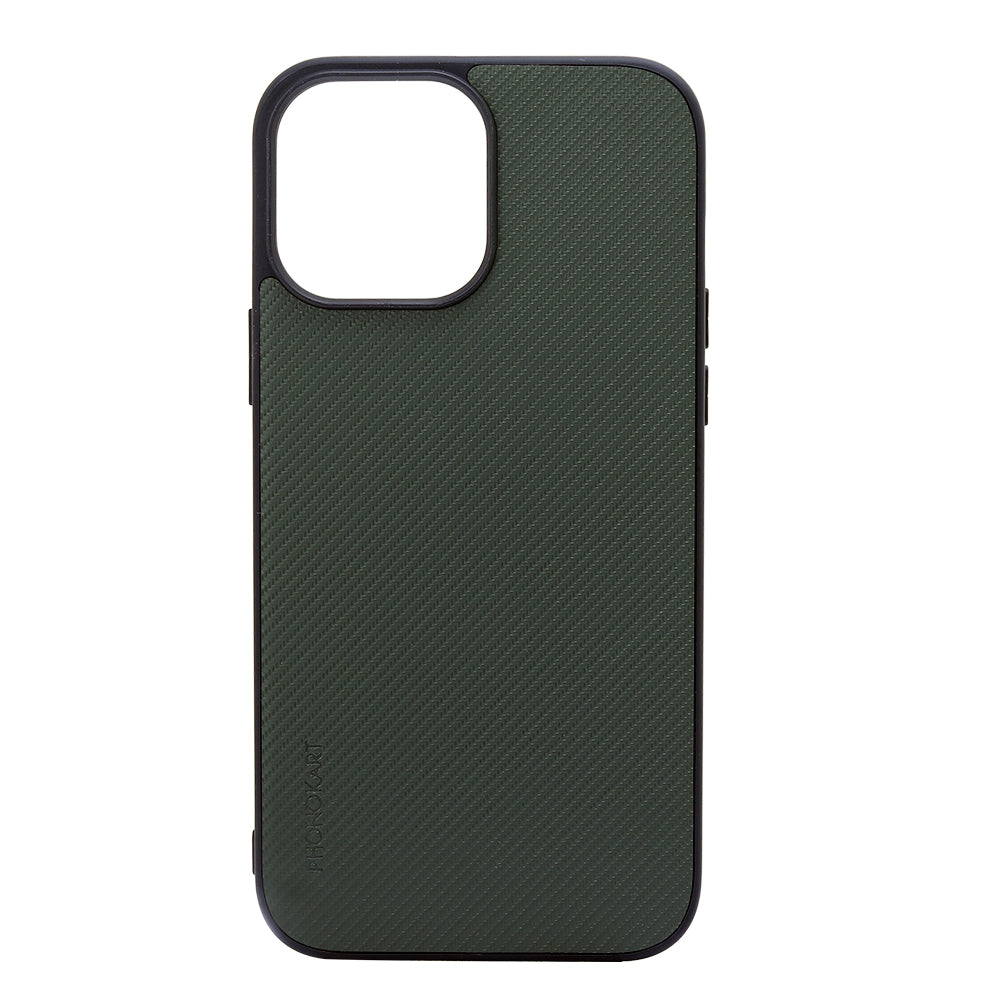 KEVLAR BACK CASE FOR IPHONE 12 Pro  (Black/Brown/Green/Red)