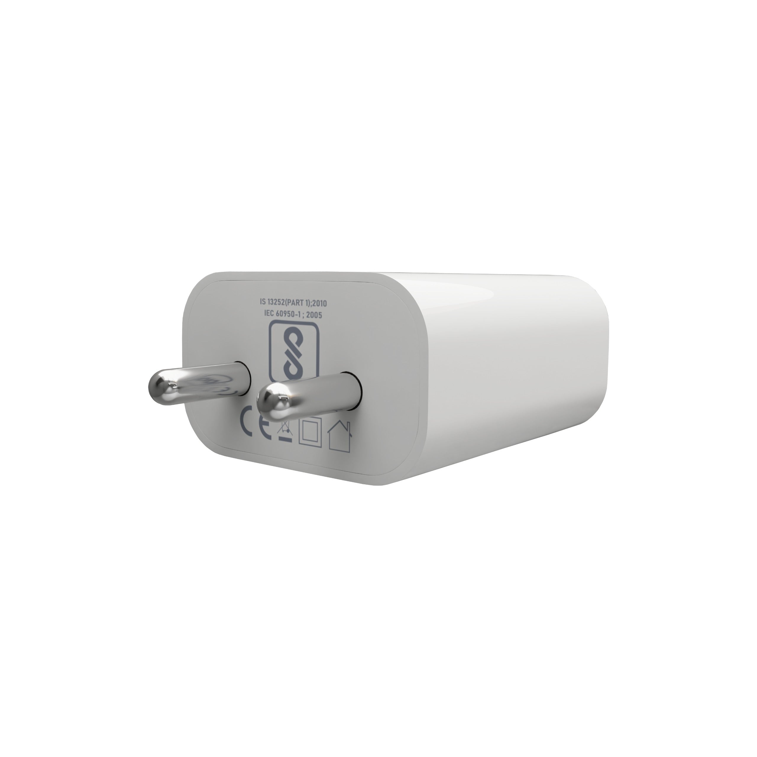RECTO 25W Super Fast Charging Adapter – USB-C Power Delivery Charger (White)
