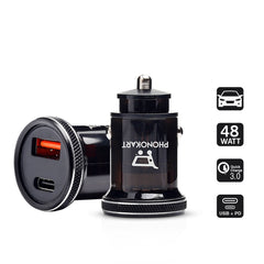 CAR CHARGER  SELTOS DUAL PD (70W) (BLACK)