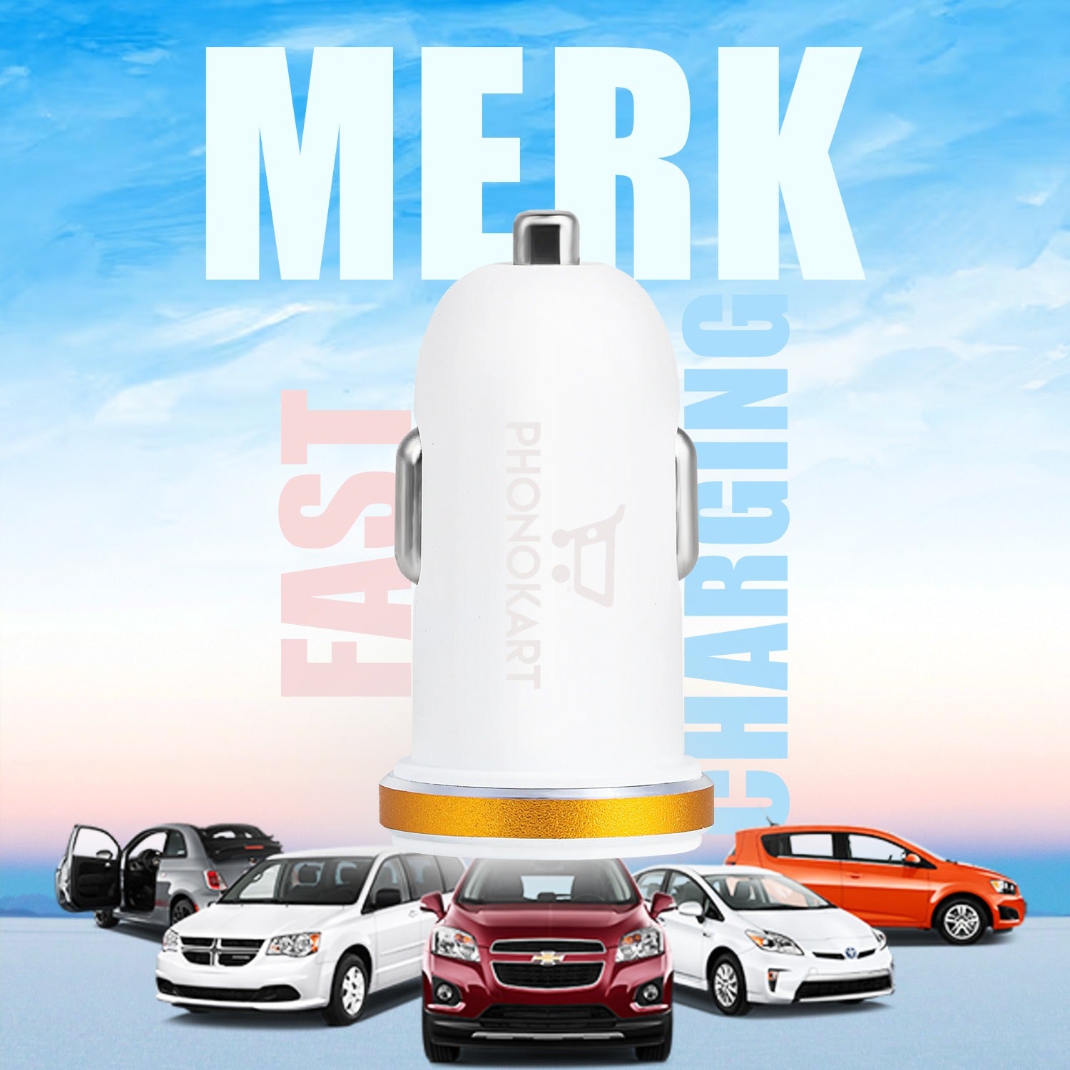 MERK PD CAR CHARGER (WHITE)