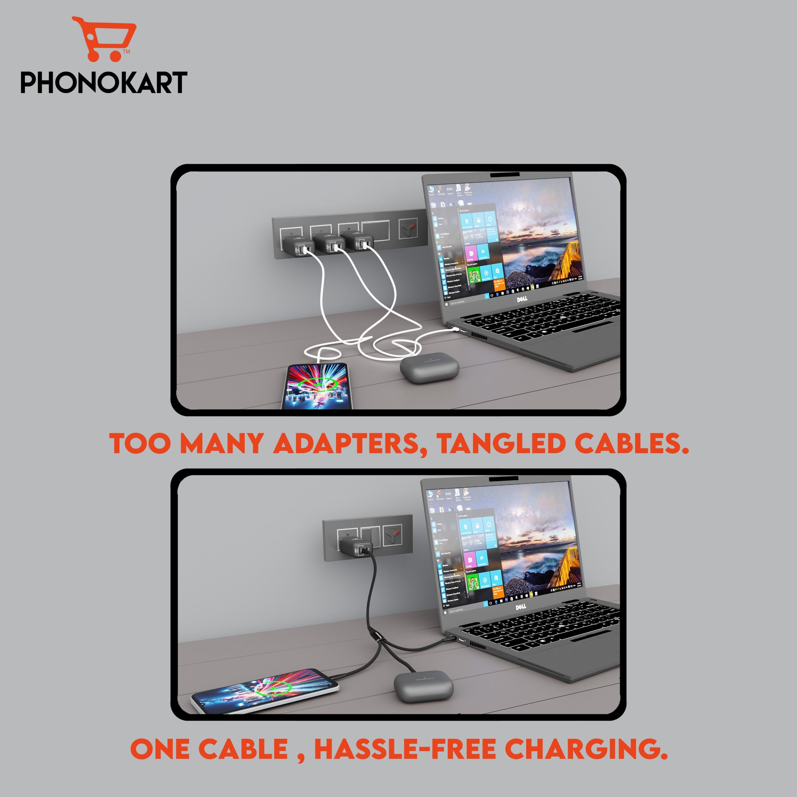 TRIX 3-in-1 Fast Charging Cable