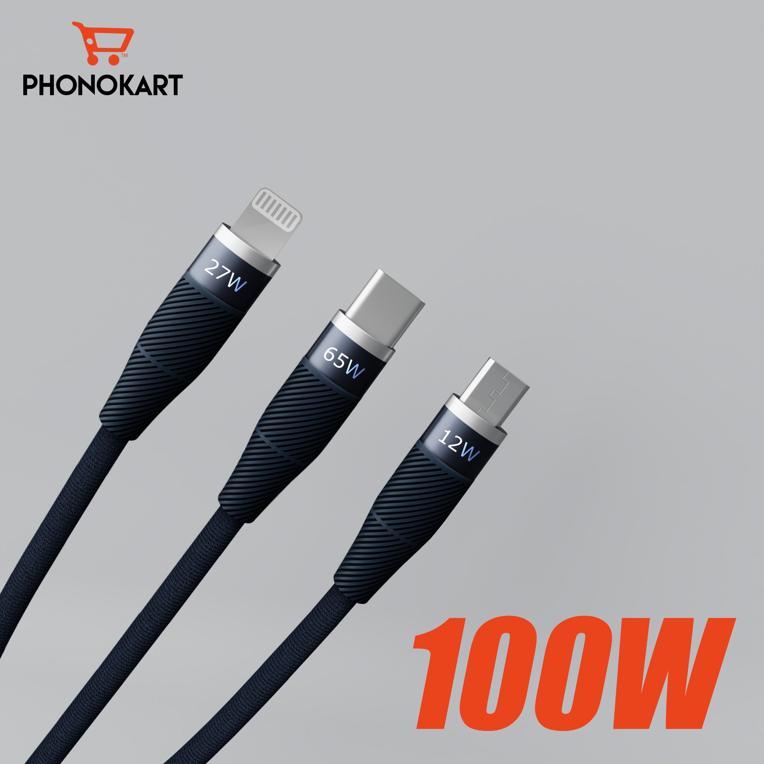 TRIX 3-in-1 Fast Charging Cable
